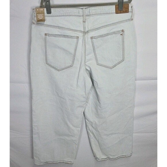 New Madewell The Perfect Vintage Wide-Leg Crop Jean in Edmunds Wash 16W Plus - Picture 4 of 7